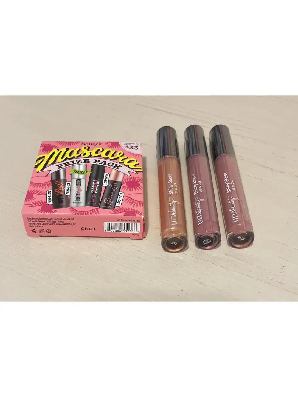 Benefit Womens Mascara Prize Pack 4 Mascaras and 3 Full Size Ulta Glosses!! A827